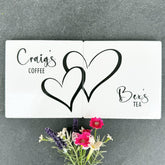 personalised-porcelain-couple-coasters-with-heart-gift-set-of-2|LLUVCOUPLECOASTER|Luck and Luck| 1